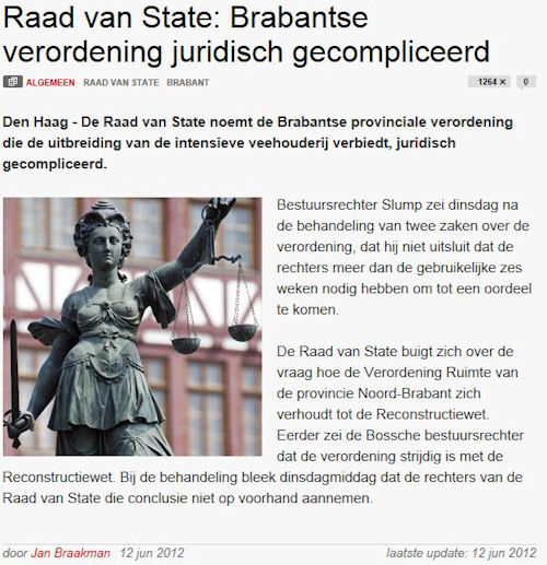 Brabants verbod op uitbreiding gecompliceerde regeling